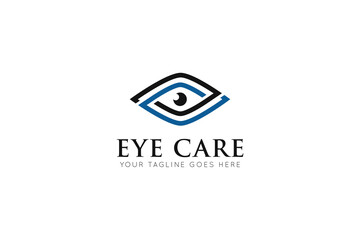 modern eye logo, vision icon, symbol vector illustration