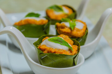 steamed fish with curry paste