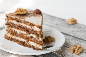 chocolate cake with nuts