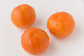 oranges on a white background