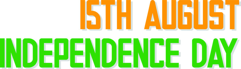 Indian Independence Day 15th august 2020 with Indian Flag Vector 