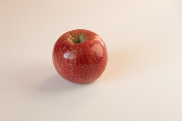 red apple on white background