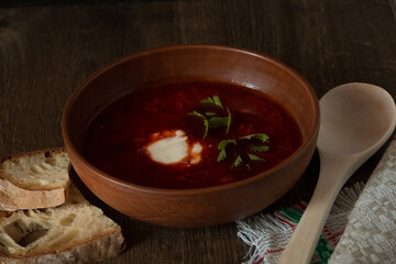 tomato soup in a bowl