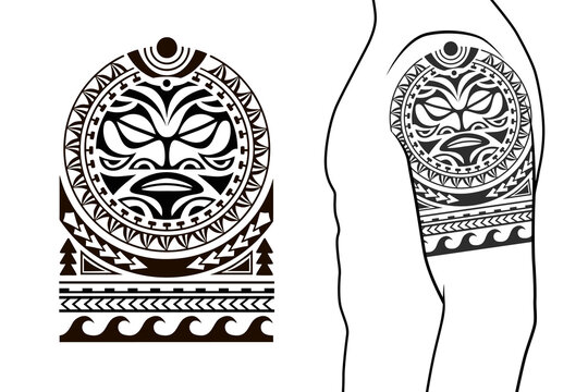 Tribal arm tattoo Royalty Free Vector Image  VectorStock