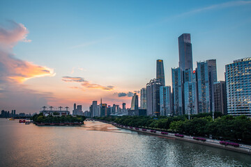Fototapeta na wymiar Guangzhou City Scenery, China