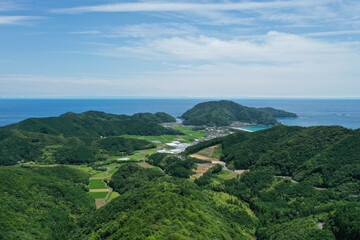 高知県四万十町　興津海水浴場の風景