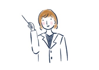 女医　医者　女性　医師　イラスト