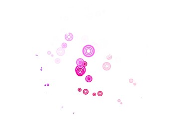 Obraz na płótnie Canvas Light Pink, Yellow vector pattern with spheres.