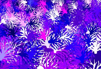 Light Purple, Pink vector natural artwork with branches.