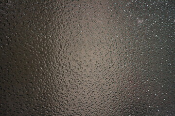 water drops on the glass