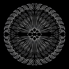 round ornamental round lace pattern