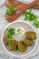 healthy home made vegan kale patties on a table