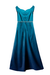 Blue gown isolated