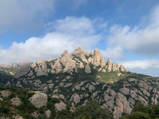 Peak of Montserrat Spain