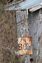 old wooden sign