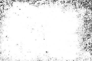 Obraz premium Grunge background black and white. Texture of chips, cracks, scratches, scuffs, dust, dirt. Dark monochrome surface. Old vintage vector pattern.