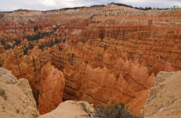View from Sunset Point in Bryce Canyon in Utah in the USA
