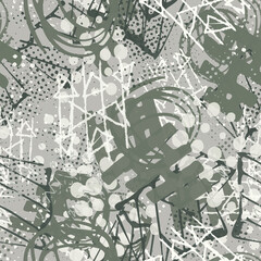 Abstract seamless pattern. Creative vector background. Funny wallpaper for textile and fabric