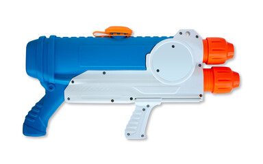 Toy watergun isolated on white background