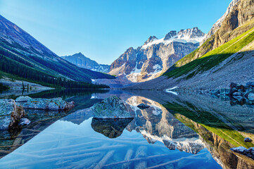 Consolation Lakes and Mount Quadra Landscape, Banff National Park Alberta Canada
