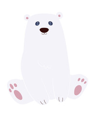 Polar bear Cartoon Clipart Design