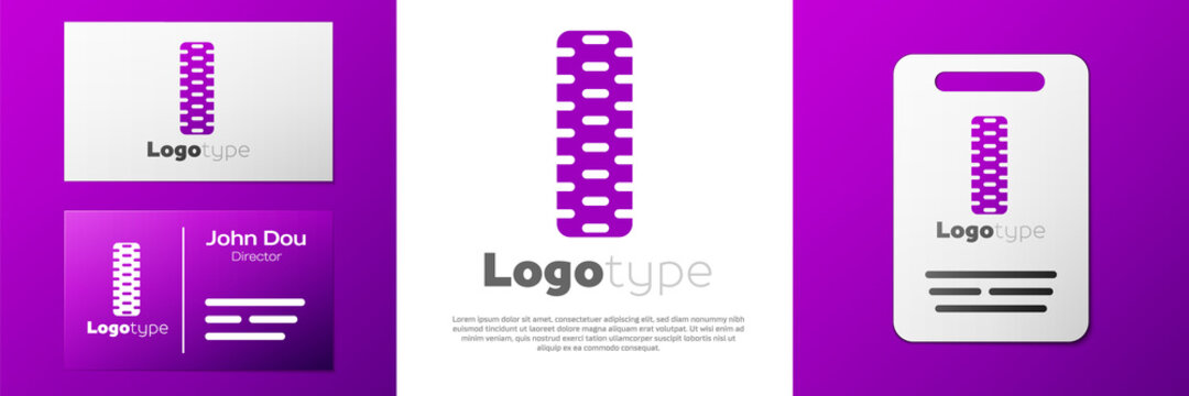 Logotype Car tire wheel icon isolated on white background. Logo design template element. Vector Illustration.