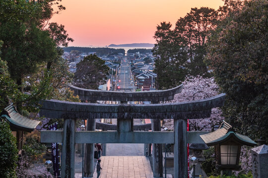 Miyajidake Shinto Shrine is a famous shrine in Fukuoka, Japan 宮地嶽神社 福岡