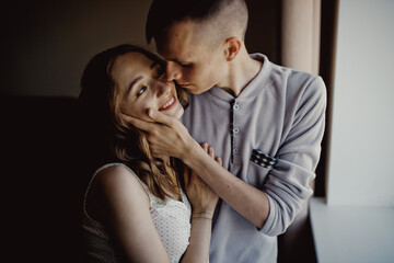 Pregnancy , young family concept