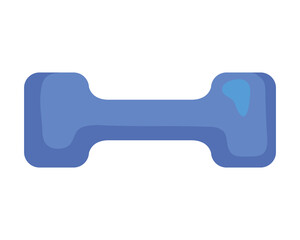 dumbbell for gym, on white background