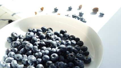 blueberry fresh and tasty, healthy food, still-life with fresh blueberry, close-up berrys