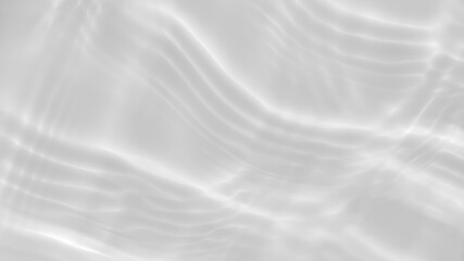 Subtle white texture of light-shadow pattern of sunlight reflection from rippled water surface. Beautiful natural pattern with 3D feeling. 