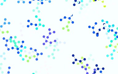Light Multicolor vector pattern with artificial intelligence network.