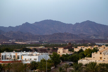 Fototapeta na wymiar View of Hatta mountains in UAE