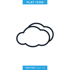 Cloud Icon Vector Logo Design Template.