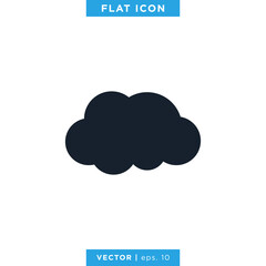 Cloud Icon Vector Logo Design Template.