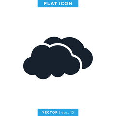Cloud Icon Vector Logo Design Template.