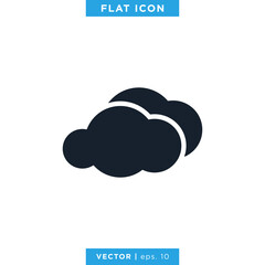 Cloud Icon Vector Logo Design Template.