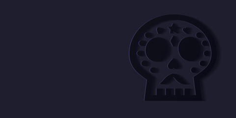 Sale web banner for the Dia de Muertos, Day of the Dead, promotions.