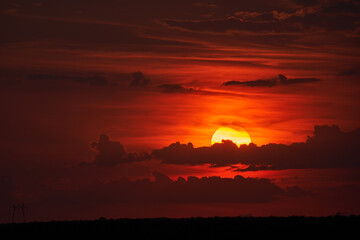 Sun setting, excellent backdrop