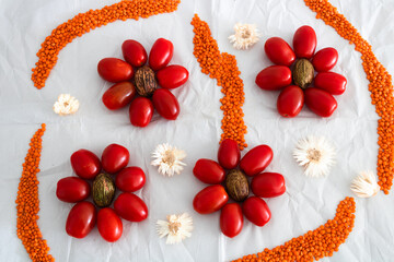 Tomato Flowers Background