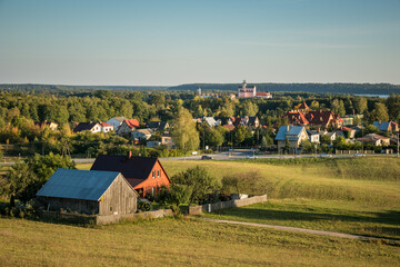 The view from the observation tower on the Camaldolese monastery complex in Wigry, Podlaskie, Poland