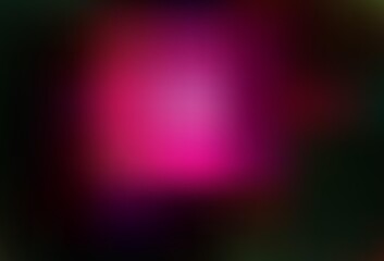 Dark Pink, Green vector colorful blur background.