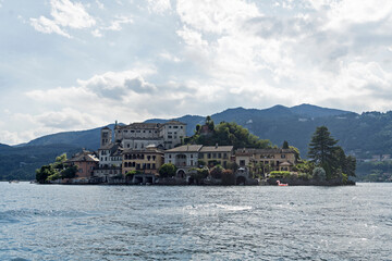San Giulio and sunset
