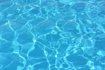 Fototapeta na wymiar Blue water in swimming pool.Ripple Water.