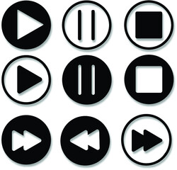 Video Control Buttons (Play , Pause , Stop , Forward , Backward )
