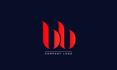 Fototapeta na wymiar Initials BB Logo Creative Template Sign Vector