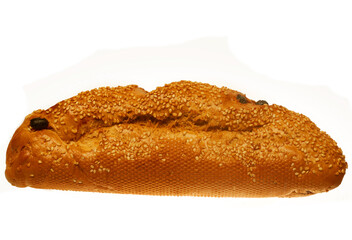 Bread. over white background
