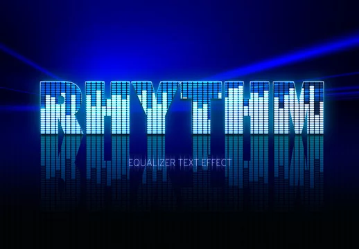Music Text Effect Mockup