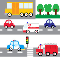 set of urban road transport