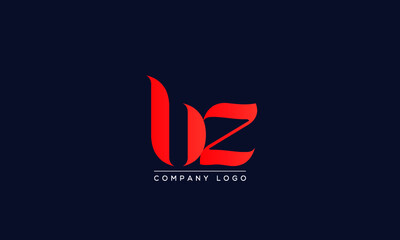 Initials BZ or ZB Logo Creative Template Sign Vector